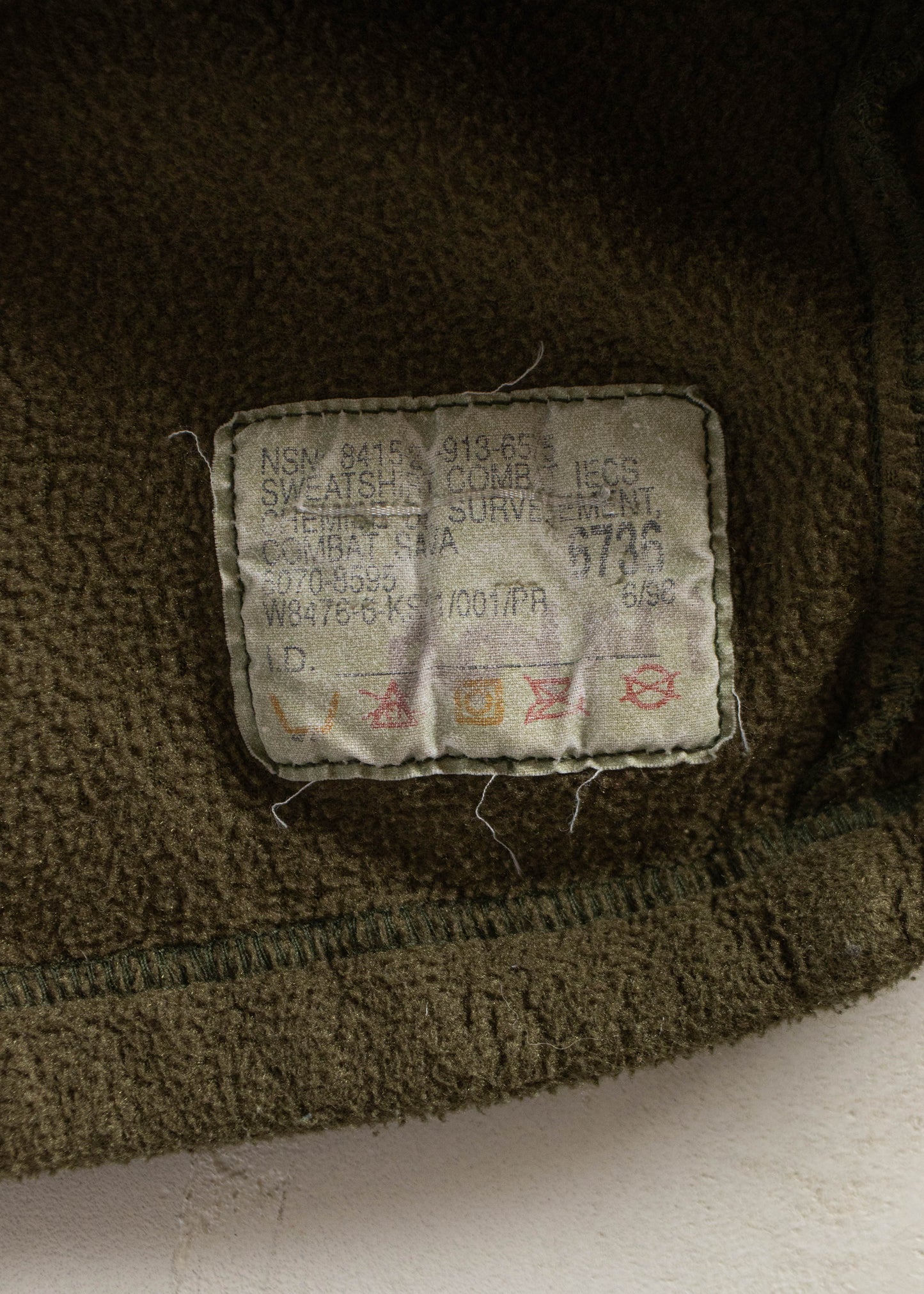 1990s Military Combat Polar Fleece Track Jacket Size S/M