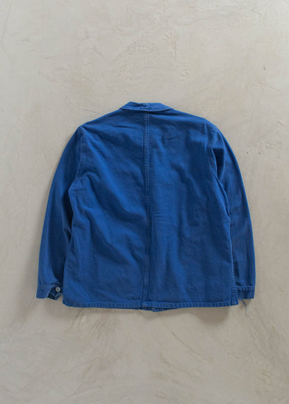 1980s Bleu de Travail French Workwear Chore Jacket Size M/L