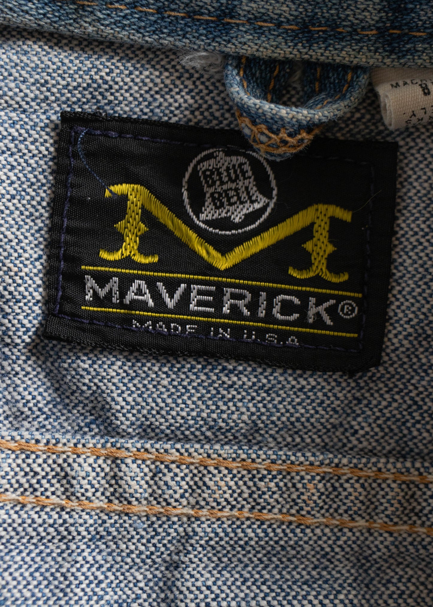 Vintage 1970s Maverick Blue Bell Denim Trucker Jacket Size XS/S