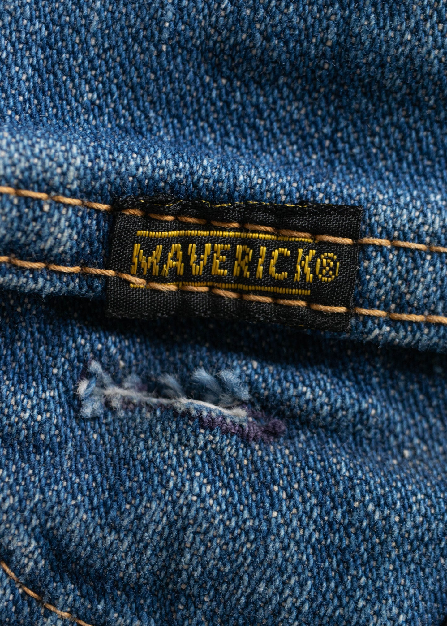 Vintage 1970s Maverick Blue Bell Denim Trucker Jacket Size XS/S