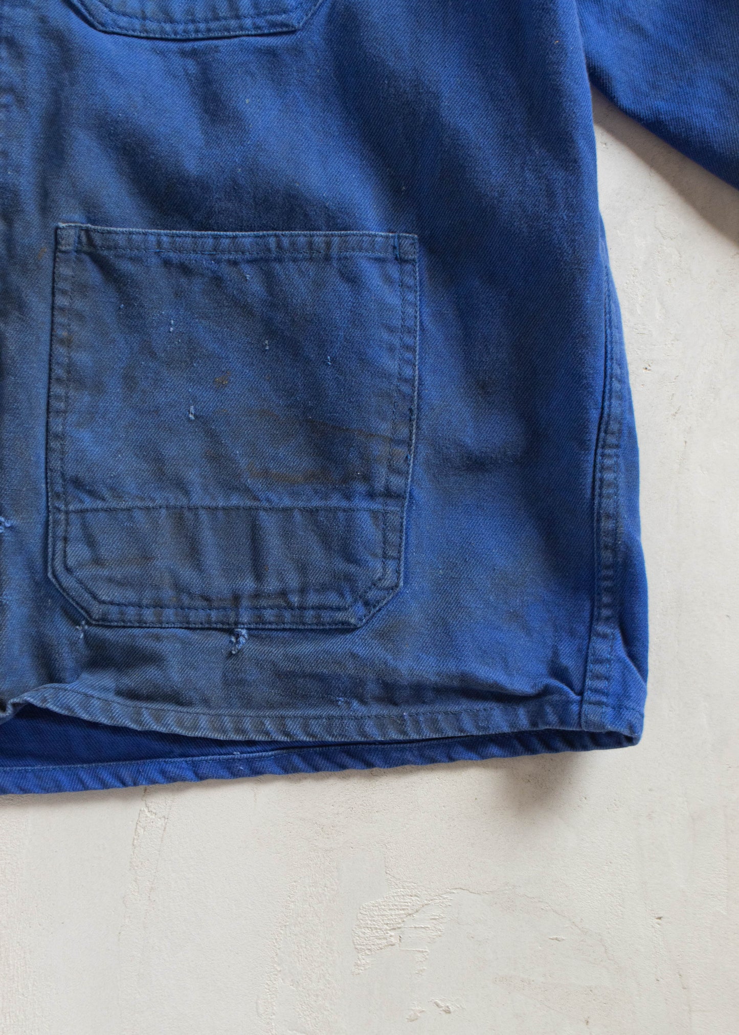 1980s Lafodex Bleu de Travail French Workwear Chore Jacket Size M/L
