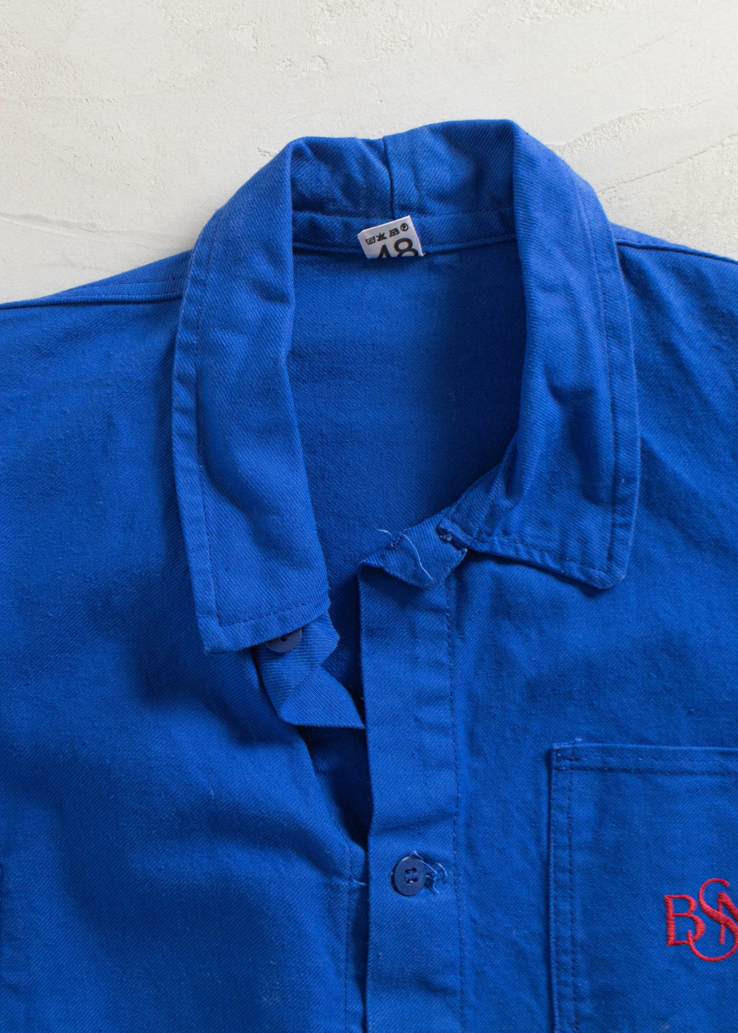 1980s Bleu de Travail European Workwear Chore Jacket Size L/XL