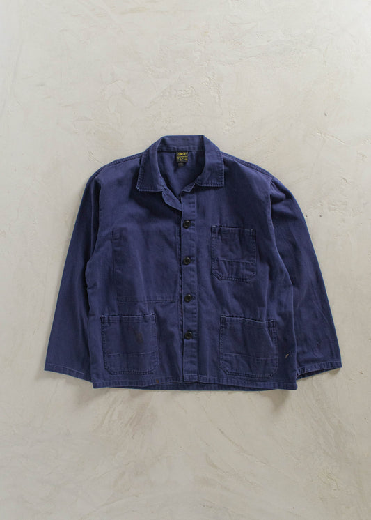 1980s Bleu de Travail European Workwear Chore Jacket Size XL/2XL