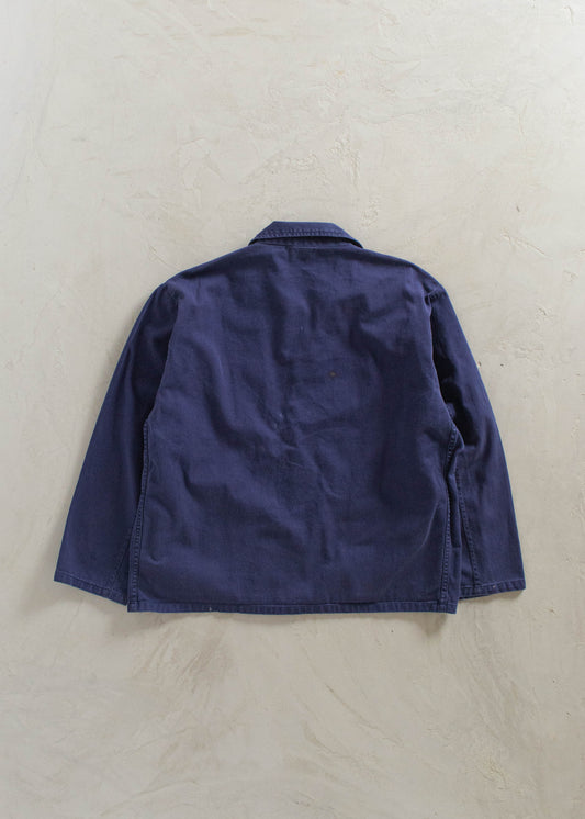 1980s Bleu de Travail European Workwear Chore Jacket Size XL/2XL