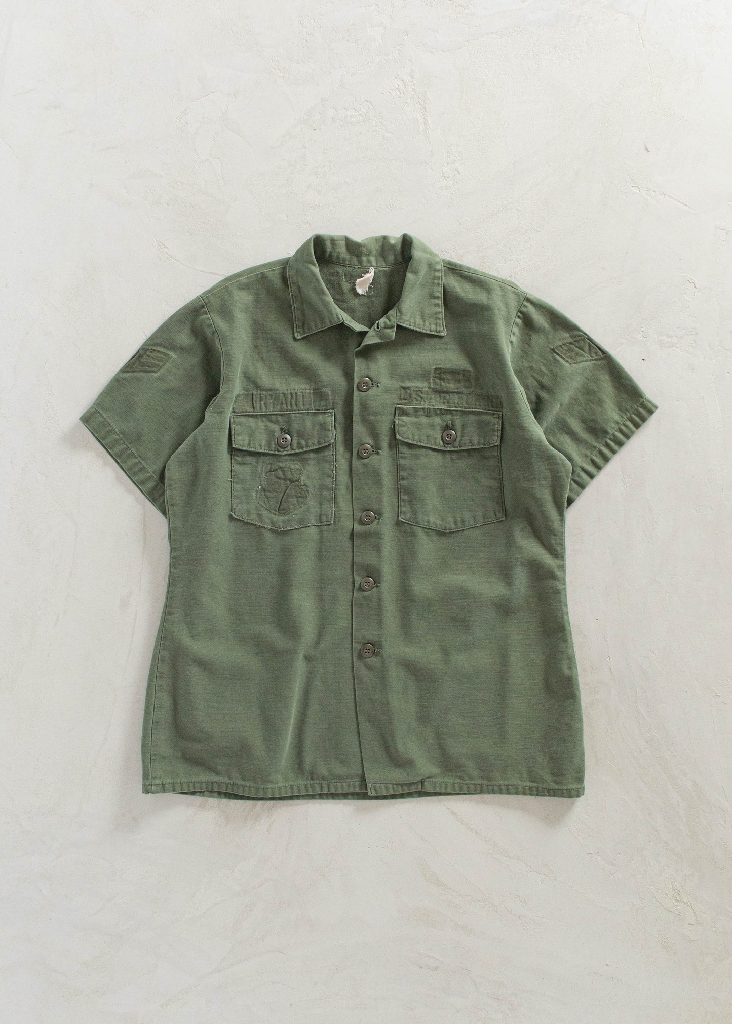Vintage 1970s OG 107 Short Sleeve Button Up Shirt Size S/M