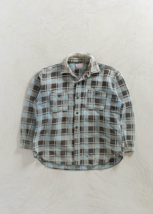 1980s Champion Cotton Flannel Button Up Shirt Size M/L