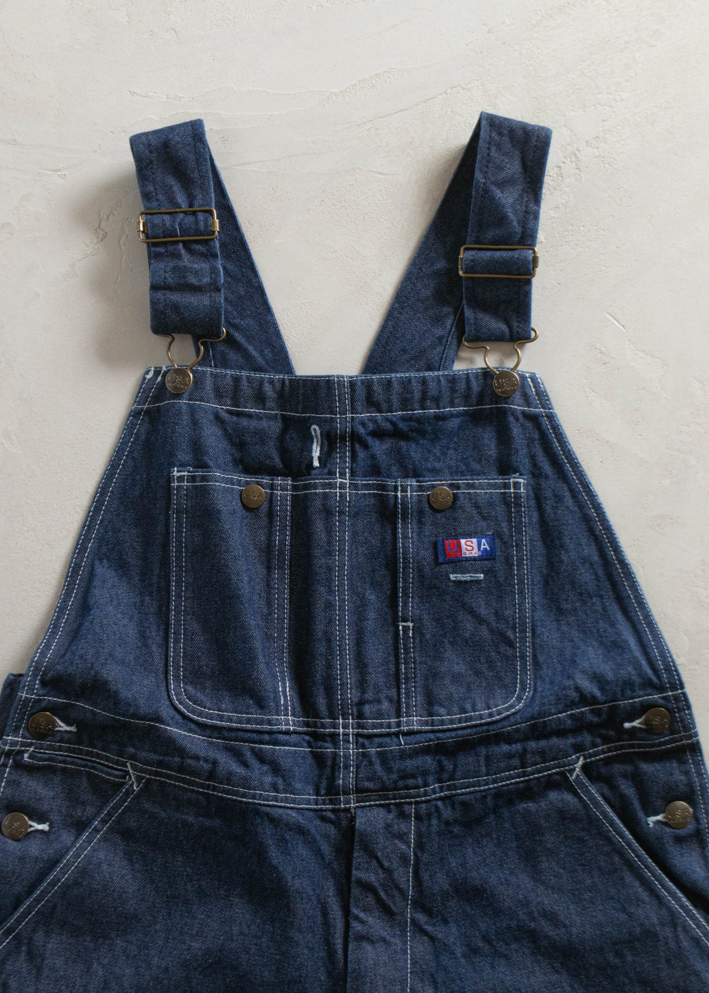 1980s USA Works Deadstock Denim Overall Size M/L