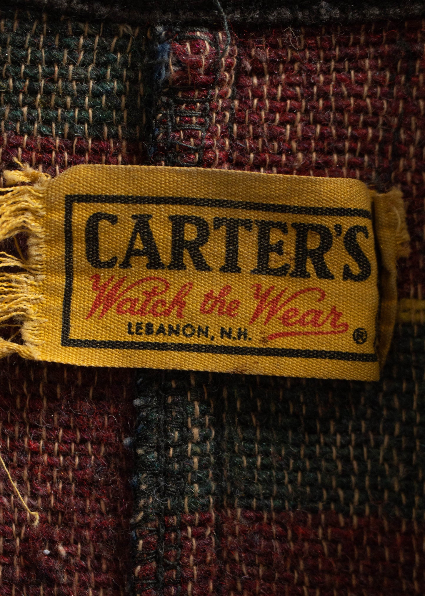 Vintage 1950s Carter's Selvedge Blanket Lined Denim Chore Coat Size L/XL