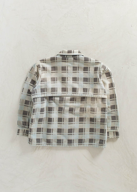 1980s Champion Cotton Flannel Button Up Shirt Size XS/S