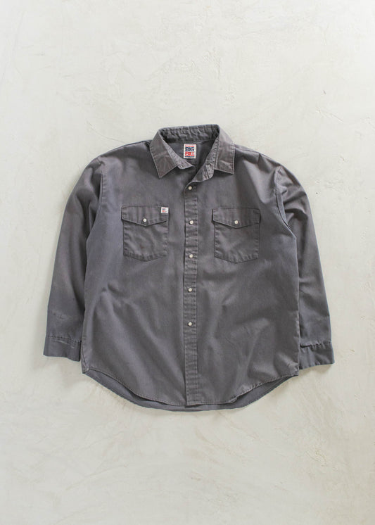 1990s Big Bill Long Sleeve Workwear Button Up Shirt Size 2XL/3XL