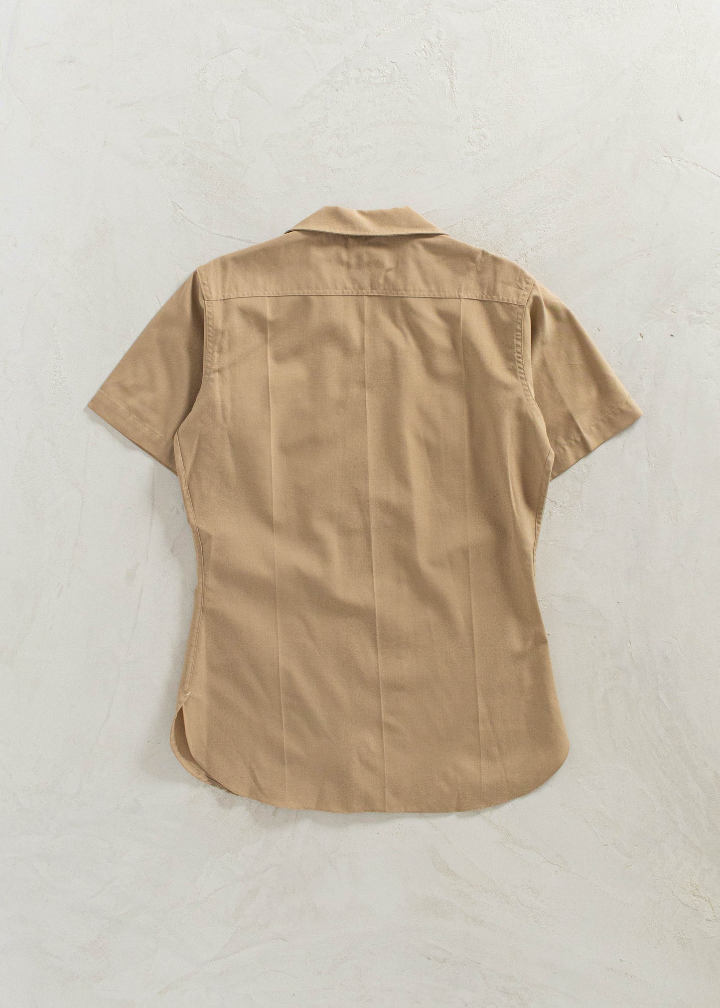 Vintage 1970s USMC Short Sleeve Button Up Uniform Shirt Size XS/S