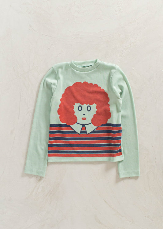 1960s Little Orphan Annie Long Sleeve Shirt Size 2XS/XS
