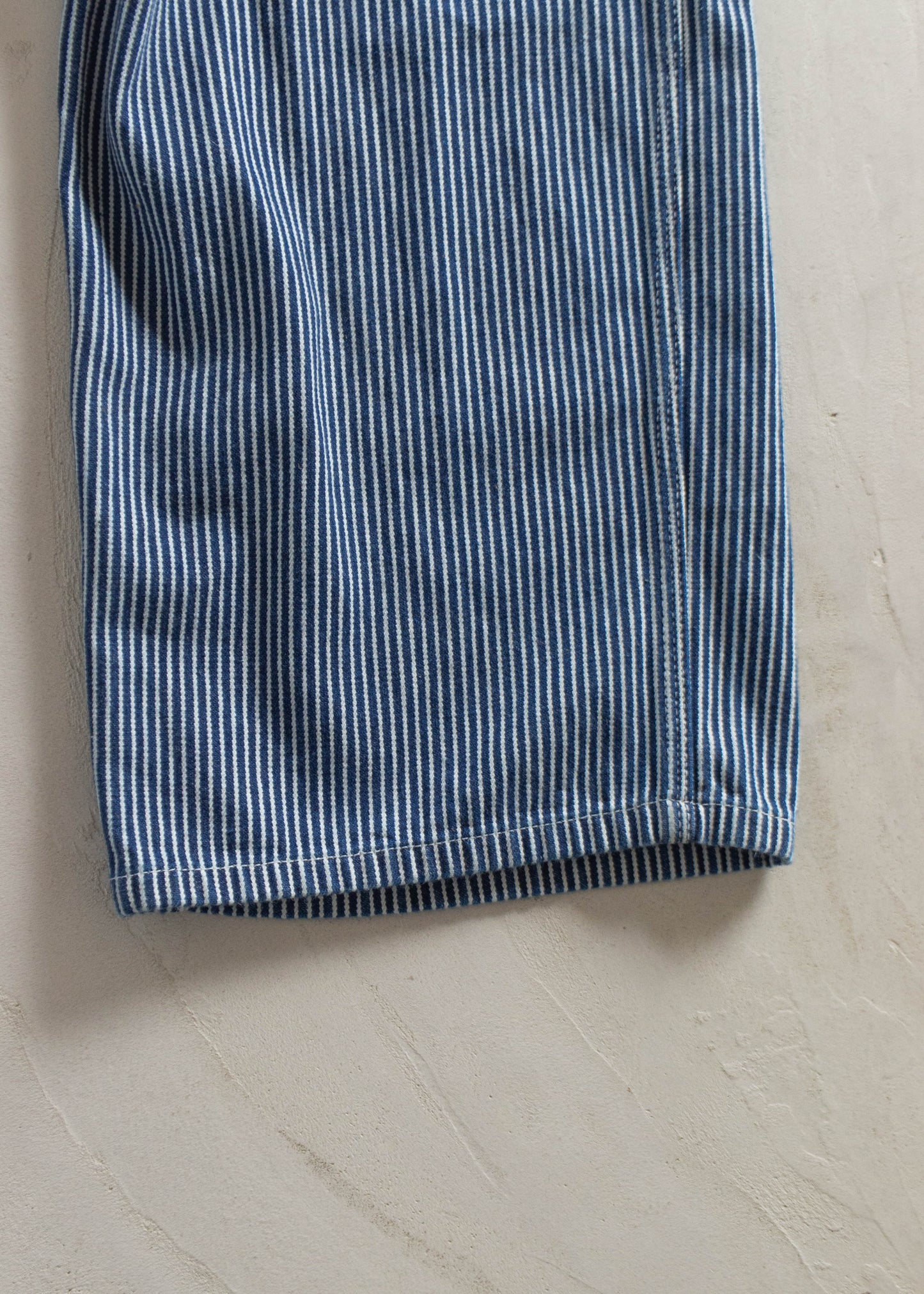 1980s USA Works Deadstock Hickory Stripes Overalls Size L/XL