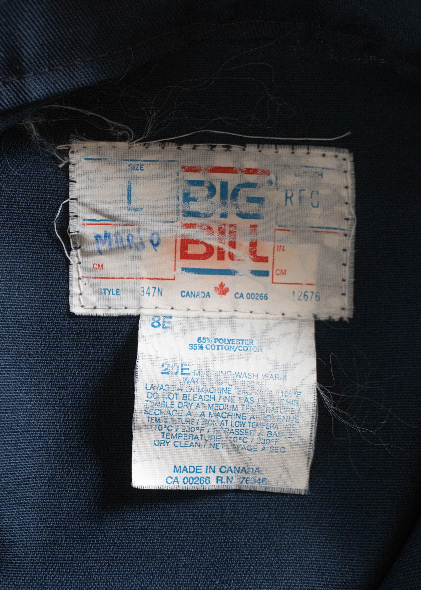 1980s Big Bill Gas Jacket Size L/XL