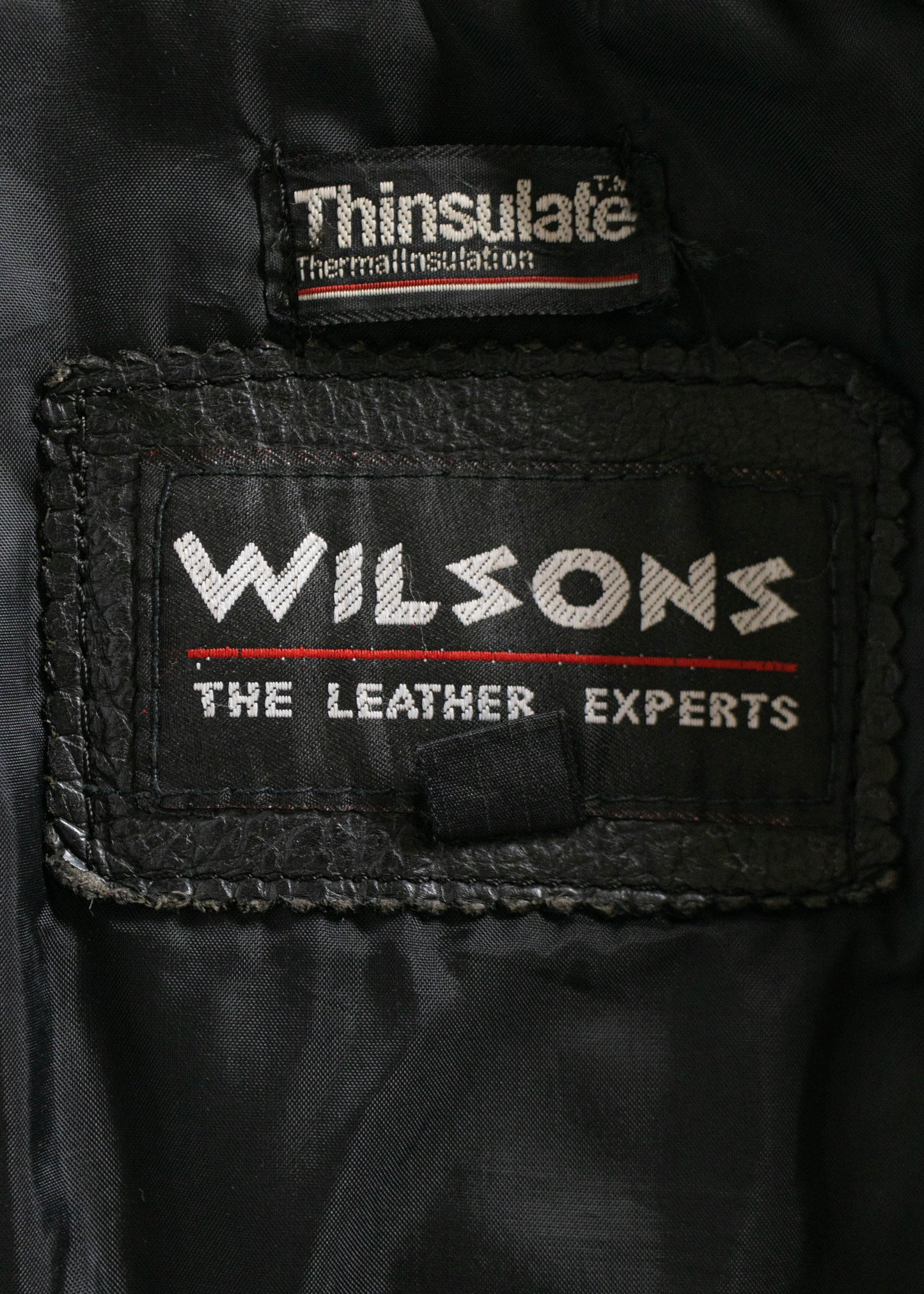 1990s Wilsons Motorcycle Leather Jacket Size S/M