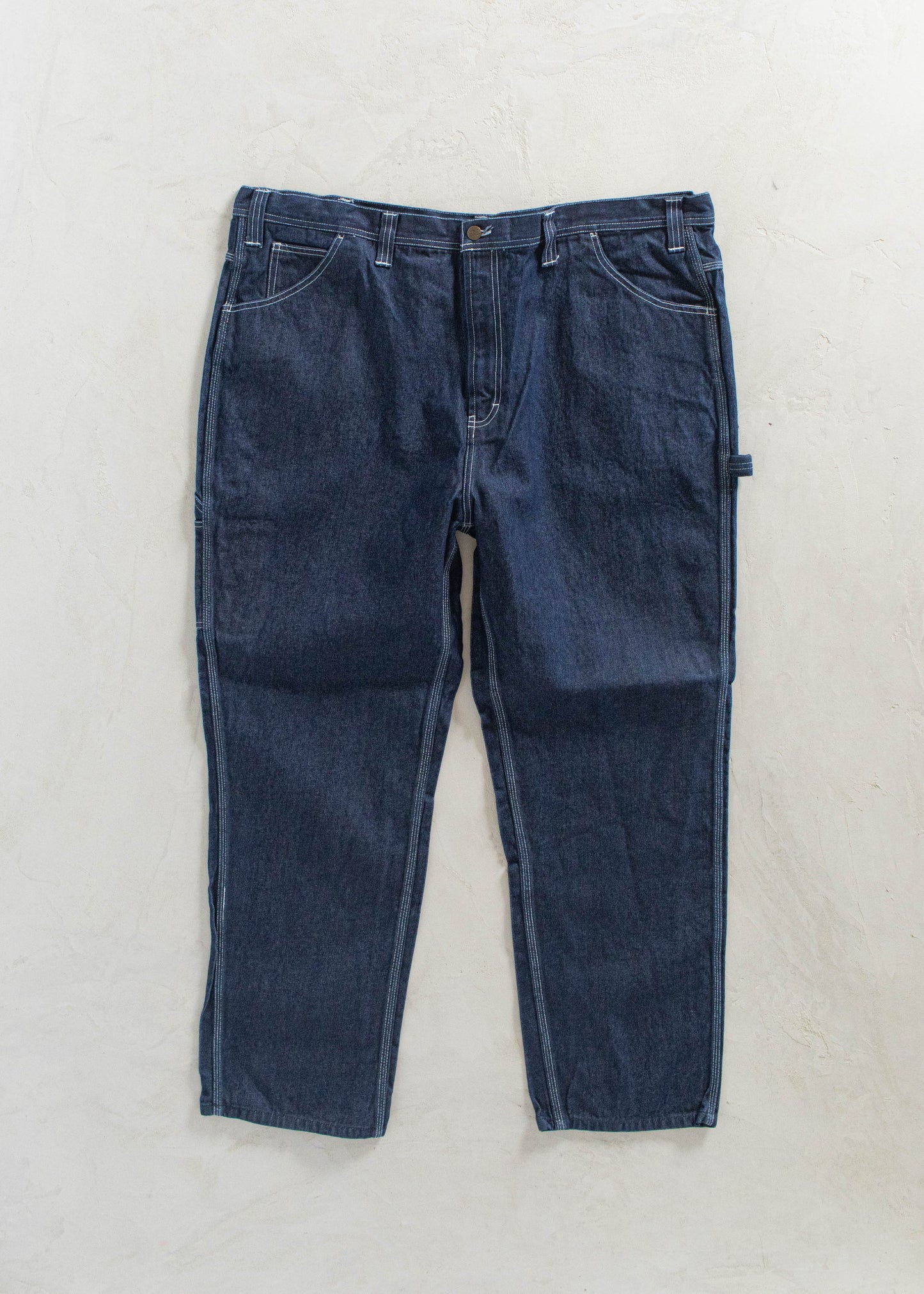 1980s USA Works Deadstock Denim Carpenter Pants Size Women's 42 Men's 44