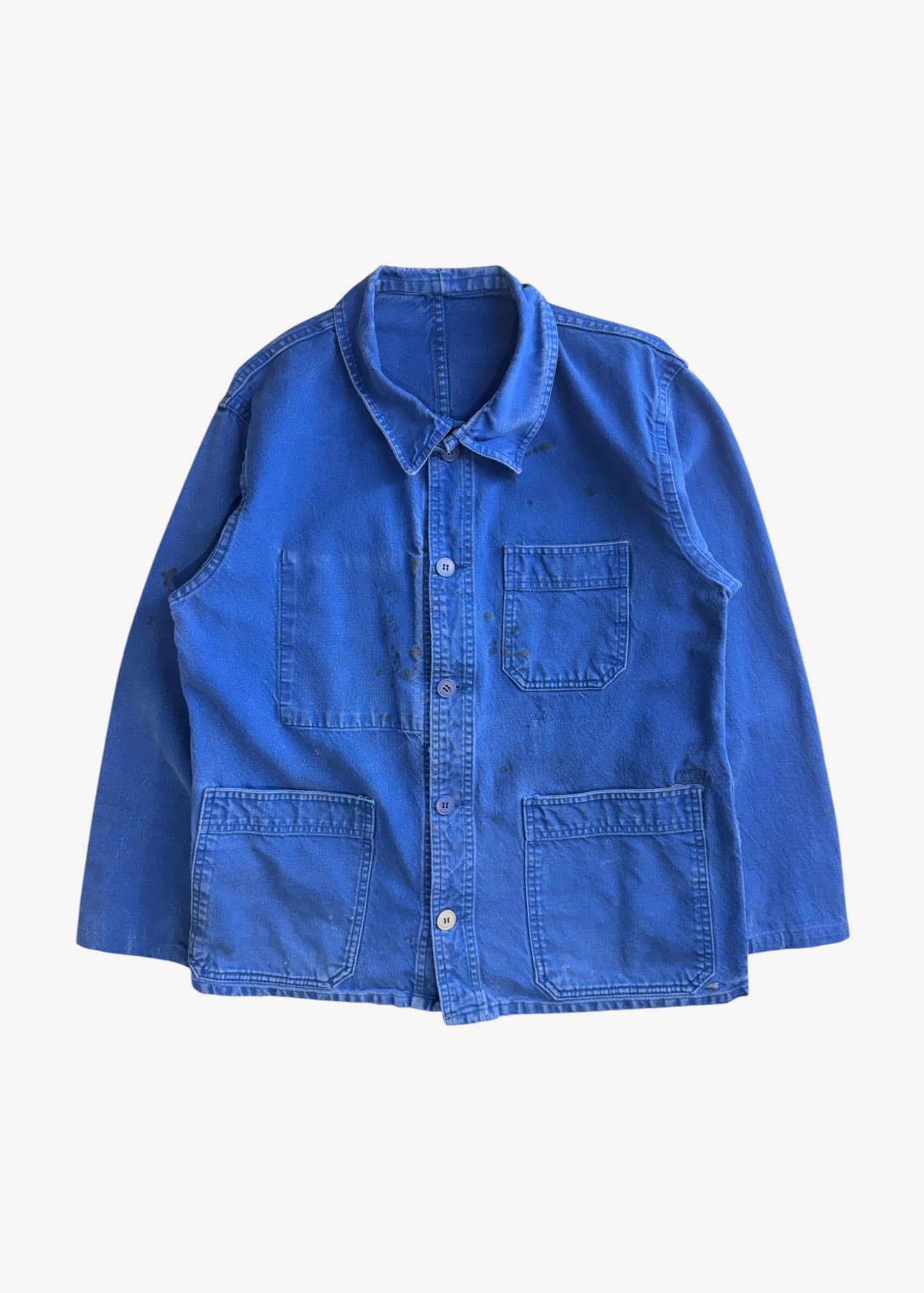 Vintage 1980s Bleu de Travail Chore Jacket Size S/M