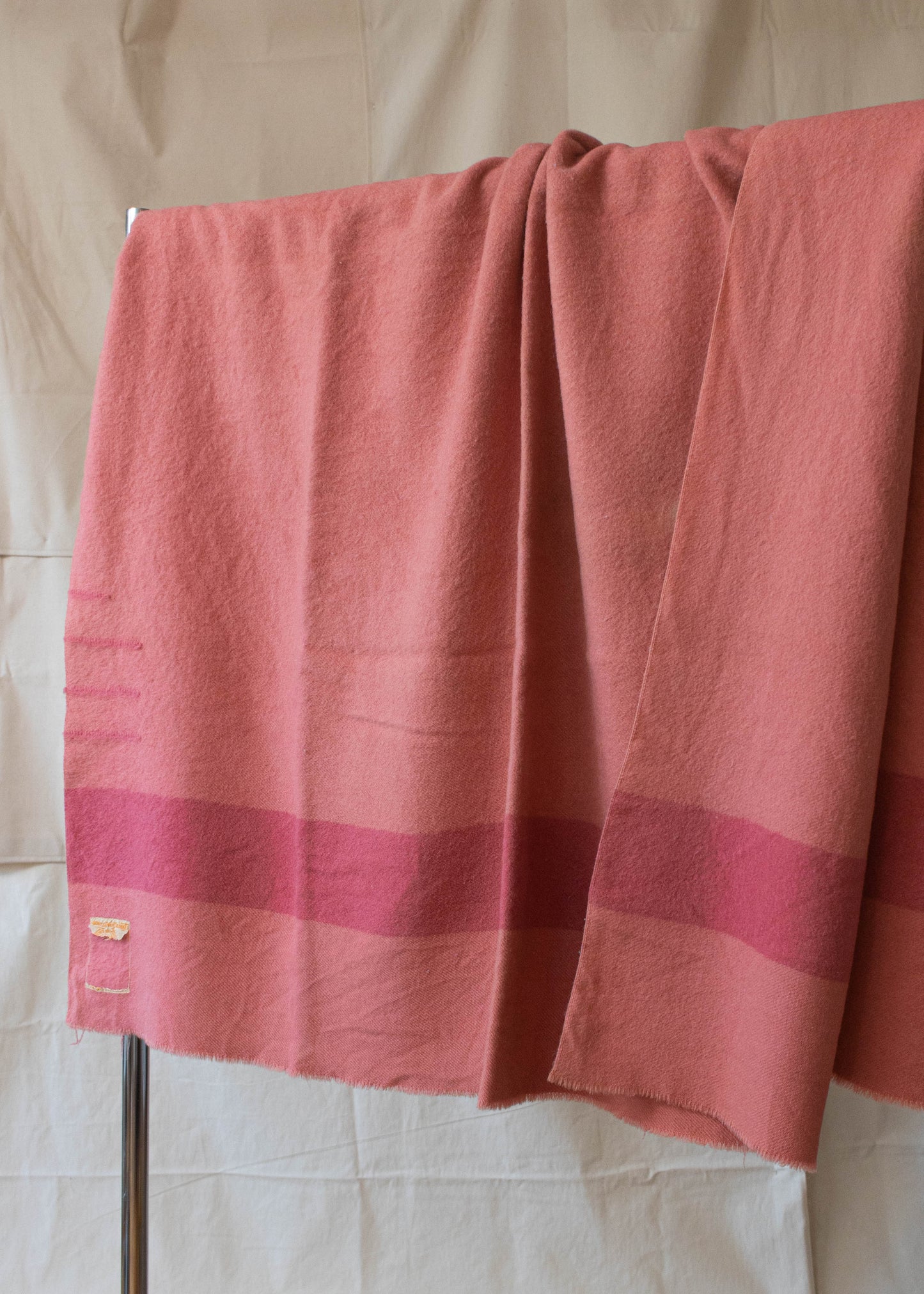 Vintage 1960s Hudson's Bay 3.5 Point Stripe Pattern Wool Blanket Size Twin