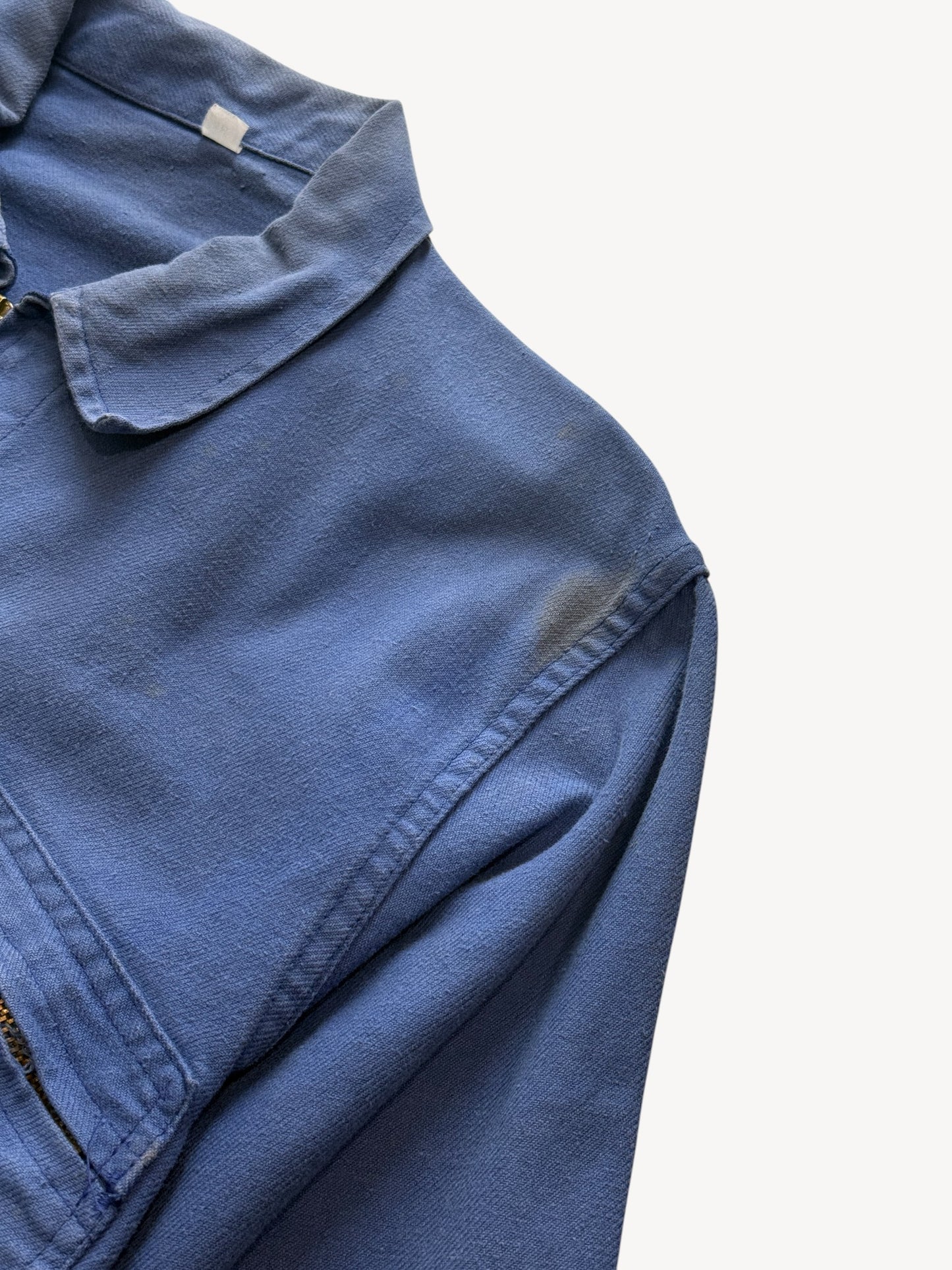 Vintage 1980s Bleu de Travail French Workwear Chore Jacket Size S/M