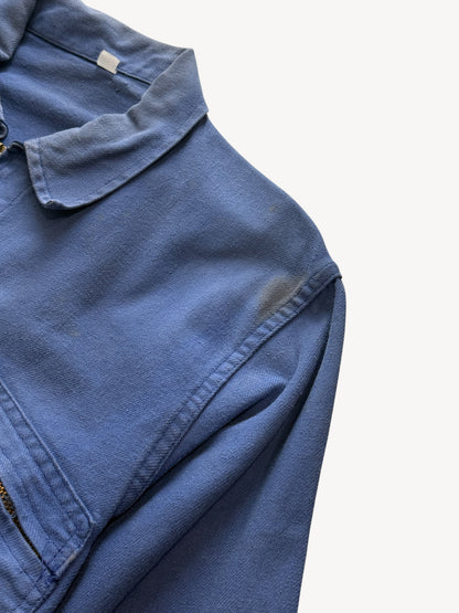 Vintage 1980s Bleu de Travail French Workwear Chore Jacket Size S/M
