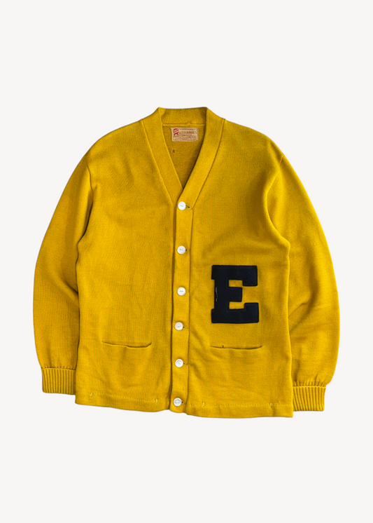 Vintage 1950s Whiting Company "E" Varsity Letterman Wool Cardigan Size M/L
