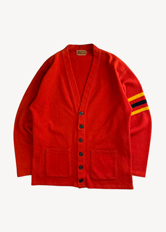 Vintage 1950s Parkhurst Varsity Letterman Wool Cardigan Size M/L
