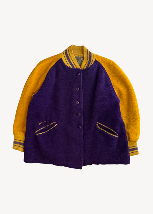Vintage 1950s/1960s "Joan" Varsity Letterman Jacket Size S/M