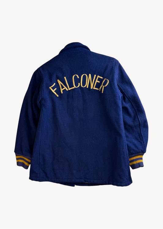 Vintage 1960s "Falconer" Varsity Letterman Jacket Size S/M