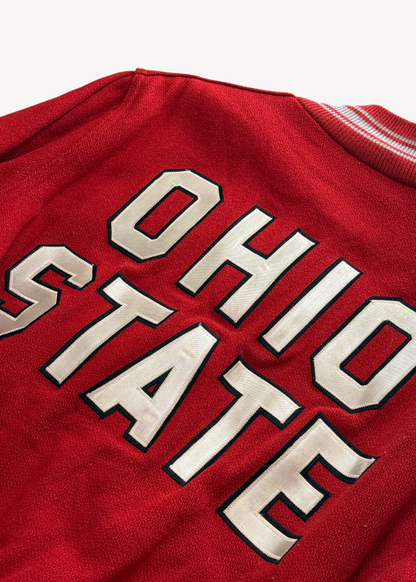 Vintage 1980s Holloway "Ohio State" Varsity Letterman Jacket Size M/L