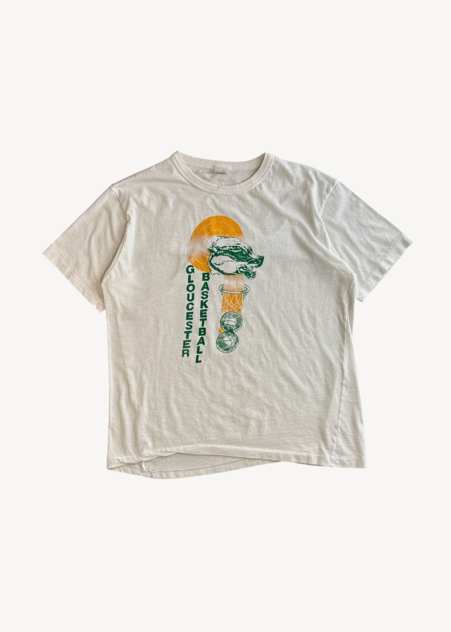 Vintage 1980s "Gloucester Basketball" Graphic T-Shirt Size S/M