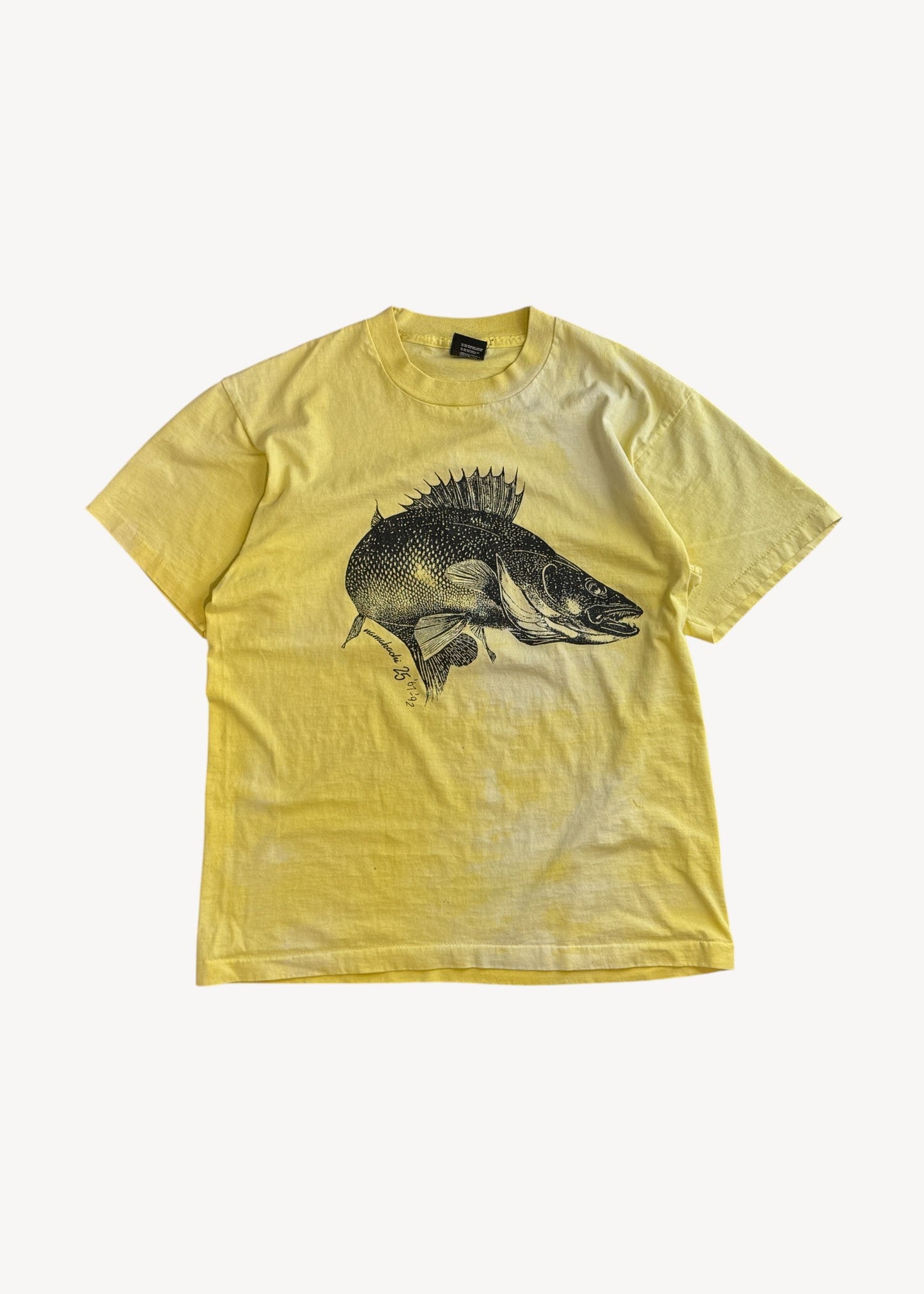 Vintage 1990s Screen Stars Best "Namakachi 25" Fish T-Shirt Size S/M
