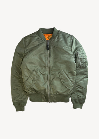 Alpha Industries Military Style Bomber Jacket Size XS/S
