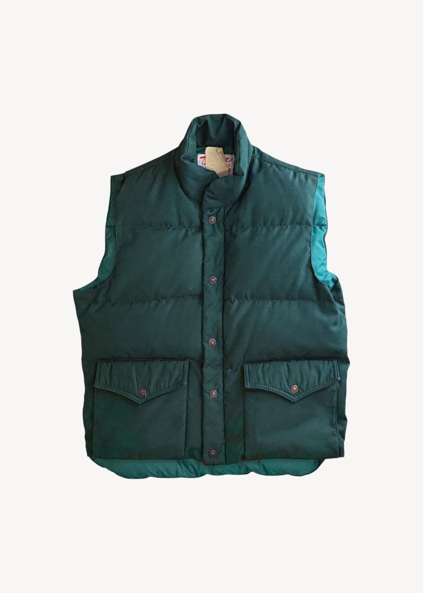 Vintage 1970s Sportsguide Down Puffer Vest Size M/L
