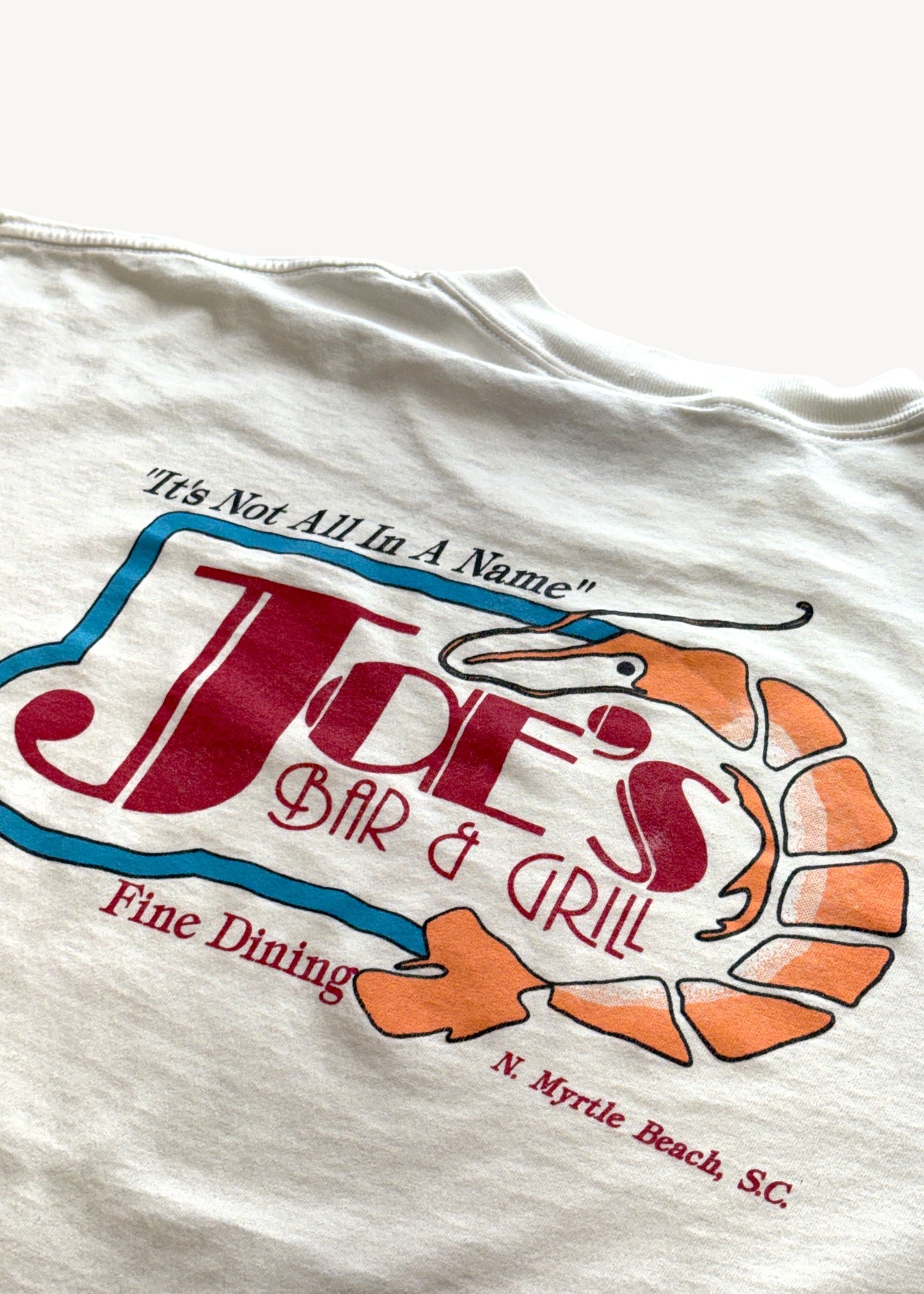 Vintage 1980s "Joe's Bar & Grill" T-Shirt Size L/XL