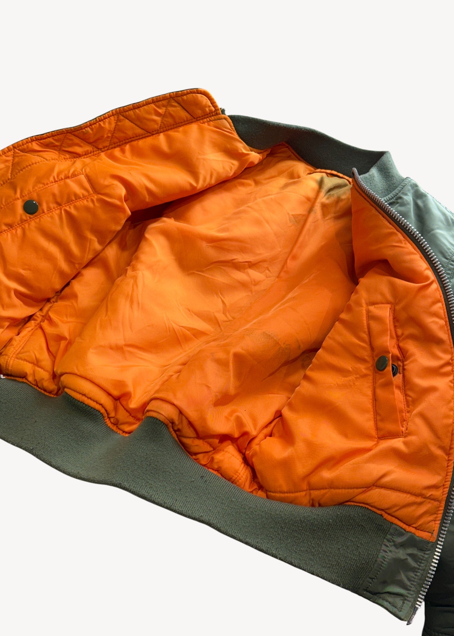 Alpha Industries Military Style Bomber Jacket Size XS/S