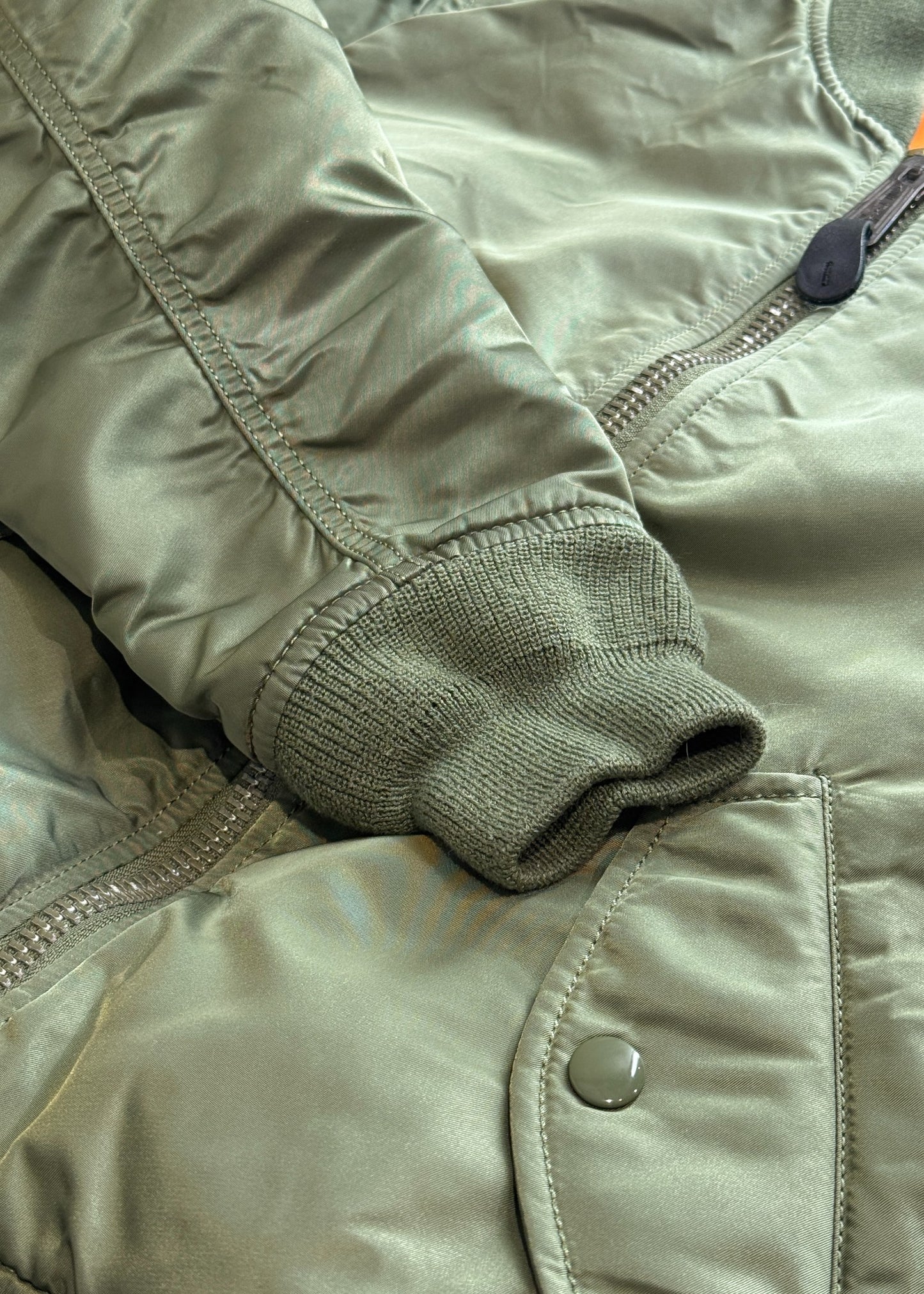 Alpha Industries Military Style Bomber Jacket Size XS/S