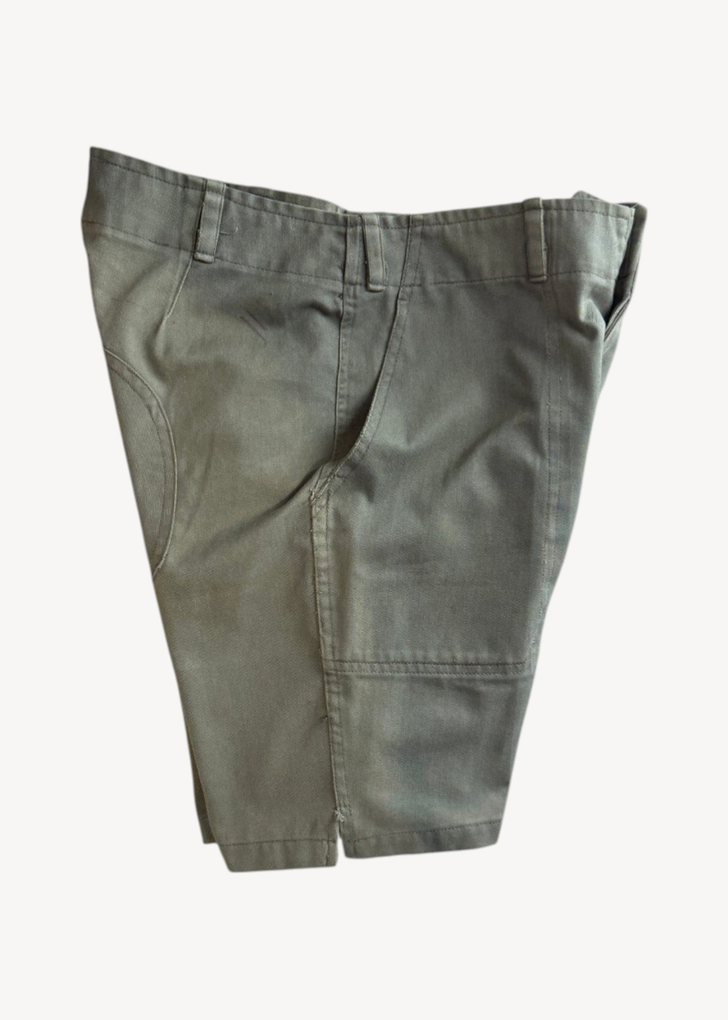 Vintage 1980s Herringbone Twill Military Shorts Size Women's 28 / Men's 30