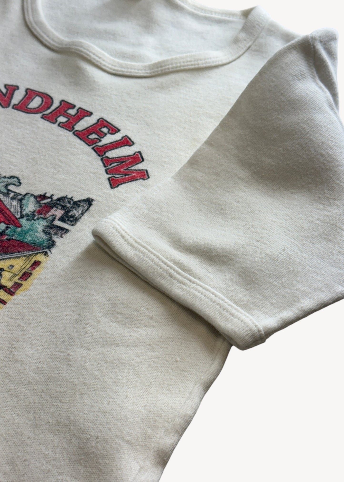 Vintage 1970s "Trondheim Lykkens Portal" T-Shirt Size 2XS/XS