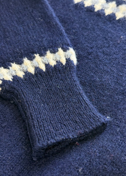 Vintage 1970s Simpsons Fair Isle Style Pullover Knit Size S/M