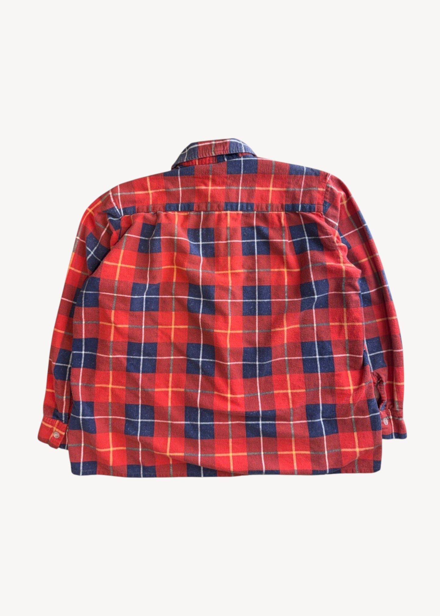 Vintage 1980s Bellmont Printed Cotton Flannel Button Up Size M/L