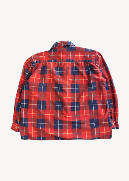 Vintage 1980s Bellmont Printed Cotton Flannel Button Up Size M/L