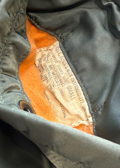 Vintage 1970s MA-1 Flyers Reversible Aviator Bomber Jacket Size M/L