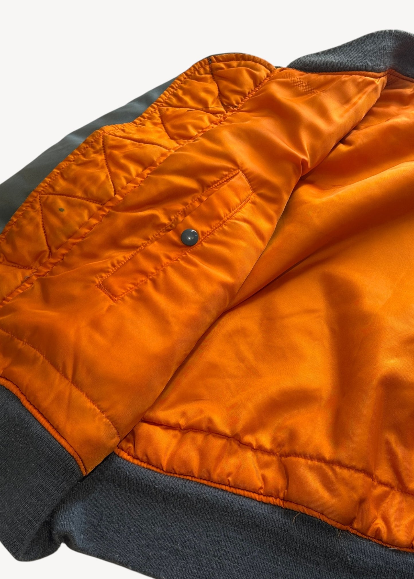 Vintage 1970s MA-1 Flyers Reversible Aviator Bomber Jacket Size M/L