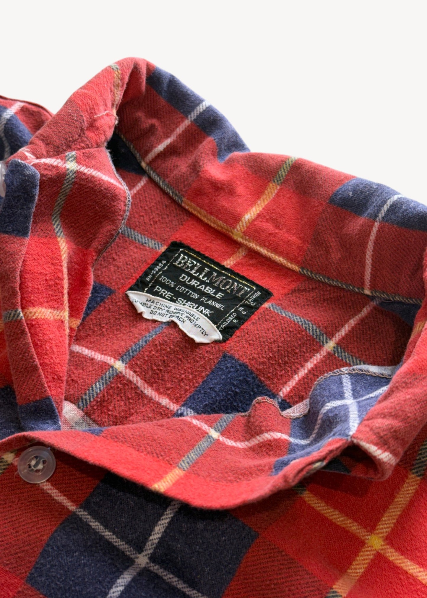 Vintage 1980s Bellmont Printed Cotton Flannel Button Up Size M/L