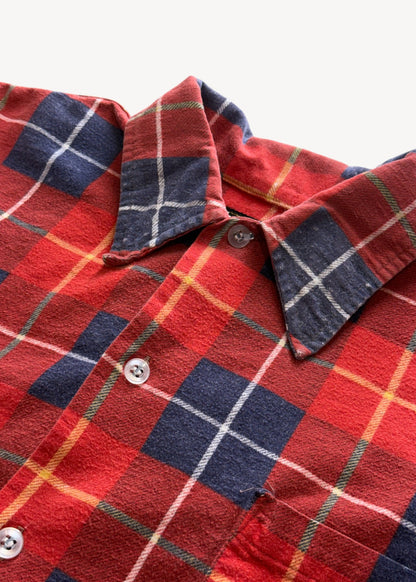 Vintage 1980s Bellmont Printed Cotton Flannel Button Up Size M/L