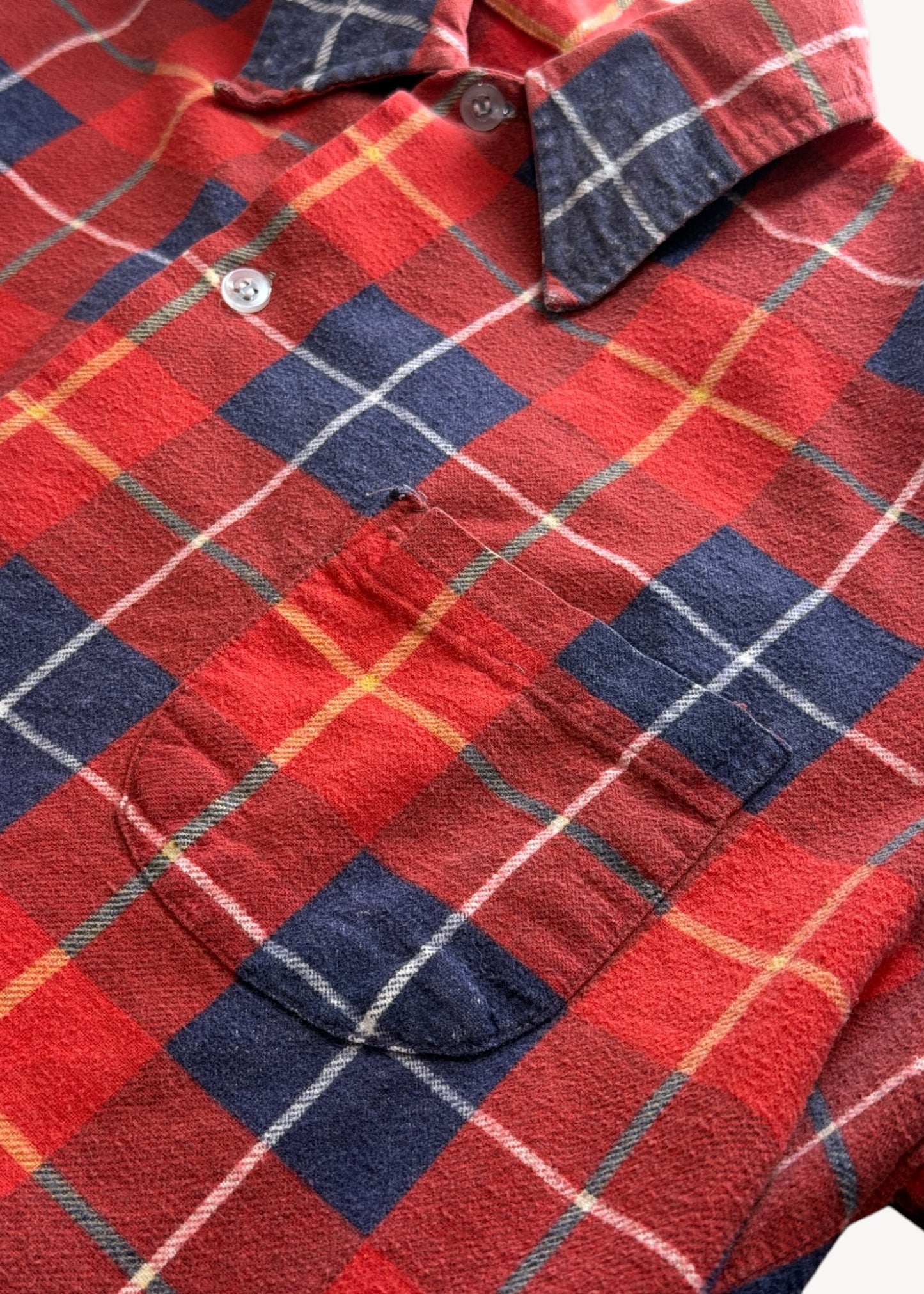 Vintage 1980s Bellmont Printed Cotton Flannel Button Up Size M/L