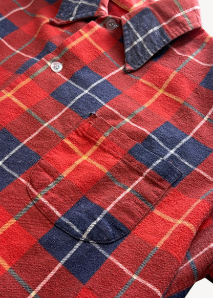 Vintage 1980s Bellmont Printed Cotton Flannel Button Up Size M/L