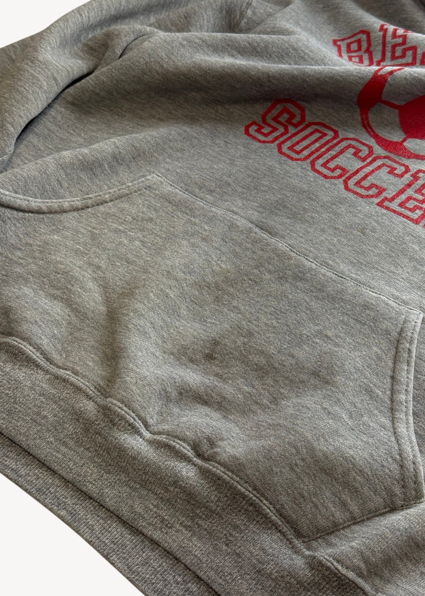 Vintage 1990s Russell Athletic "Bennett Soccer" Hooded Sweatshirt Size M/L