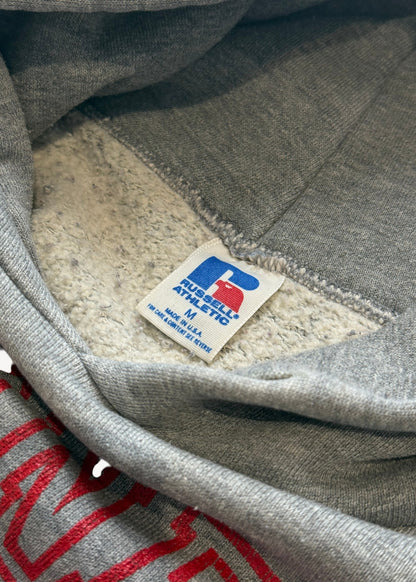 Vintage 1990s Russell Athletic "Bennett Soccer" Hooded Sweatshirt Size M/L