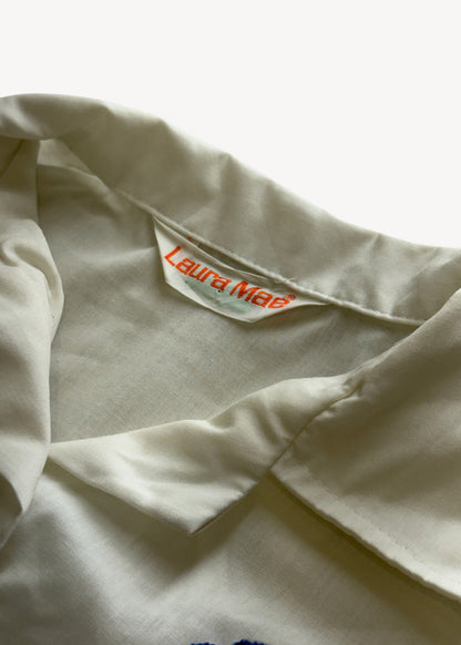 Vintage 1979 "Freshman Cheerleader" Chainstitched Button Up Shirt Size XS/S